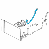 OEM 2013 BMW X3 Suction Pipe Evaporator-Compressor Diagram - 64-53-9-228-236