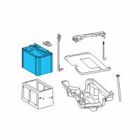 OEM 2017 Lexus LS460 Battery Diagram - 28800-38100