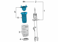 OEM Toyota Mirai Strut Mount Diagram - 48680-62010