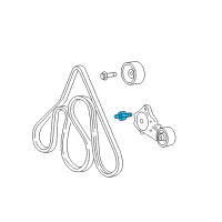 OEM Mercury Belt Tensioner Bolt Diagram - -N807336-S2