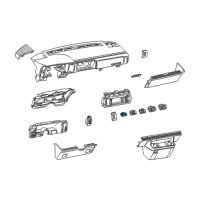 OEM 1999 Chevrolet Astro Switch Asm-Outside Rear View Mirror Diagram - 15563184