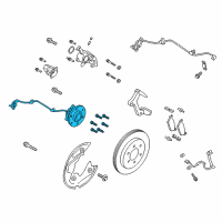 OEM 2018 Lincoln Navigator Hub & Bearing Diagram - JL1Z-1109-A