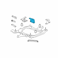 OEM Buick Enclave Transmission Mount Bracket Diagram - 84154100