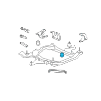 OEM GMC Acadia Mount-Engine Front Diagram - 25857746