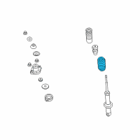 OEM 2013 Jeep Patriot Rear Coil Spring Diagram - 5105982AD