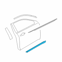 OEM 2012 Ford Taurus Side Molding Diagram - AG1Z-5420878-AA