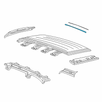 OEM Ford Windstar Upper Weatherstrip Diagram - 2F2Z-1651222-AA