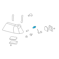 OEM 2004 Lincoln Aviator Holder Diagram - 2C5Z-13411-AA