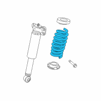 OEM 2017 Cadillac CTS Coil Spring Diagram - 23153929