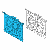 OEM 2020 BMW 840i Gran Coupe Fan Shroud Diagram - 17-42-7-953-402