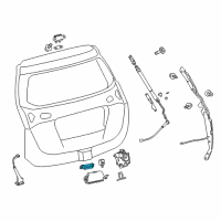 OEM 2015 Toyota Highlander Tail Gate Switch Diagram - 84840-0T020