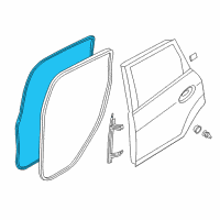 OEM 2014 Ford C-Max Door Weatherstrip Diagram - AM5Z-58253A10-B