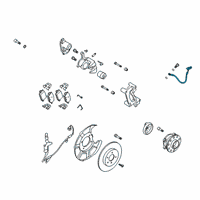 OEM Hyundai Santa Fe Hose-Rear Wheel LH Diagram - 58737-S2000