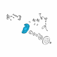 OEM Lexus RX350 Cover, Disc Brake Dust, Front LH Diagram - 47782-0E010