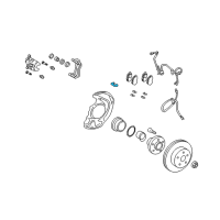 OEM 2009 Lexus RX350 Plate, Pad Support, NO.2(For Front Disc Brake) Diagram - 47717-48050