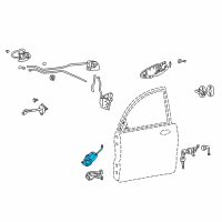 OEM 2001 Kia Optima Front Door Lock Actuator, Right Diagram - 957503C000