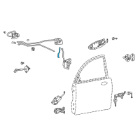 OEM 2006 Kia Optima Rod-Front Door Lock LH Diagram - 813833C000