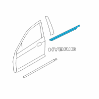 OEM 2010 Ford Fusion Belt Weatherstrip Diagram - 6E5Z-5421453-BA