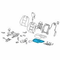 OEM 2014 Chevrolet Camaro Seat Cushion Pad Diagram - 92230461