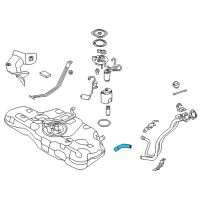 OEM 2011 Hyundai Elantra Hose-Fuel Filler Neck Diagram - 31036-3Y000