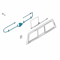 OEM 2020 Ford F-350 Super Duty Motor & Linkage Diagram - FL3Z-2523394-A