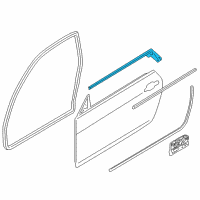 OEM 2011 BMW 1 Series M Channel Sealing, Inside, Door, Front Right Diagram - 51-33-7-164-940