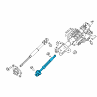 OEM 2012 Ford F-250 Super Duty Lower Shaft Diagram - 9C3Z-3B676-A