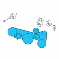 OEM Nissan Altima Fan & Alternator Belt Diagram - 11720-JA10B