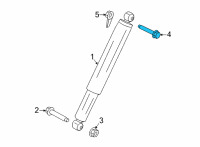 OEM 2015 Ford F-150 Shock Lower Bolt Diagram - -W506545-S439
