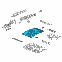 OEM 2018 Cadillac XT5 Rear Floor Pan Diagram - 84203794