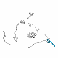 OEM 2011 Nissan Altima Hose-Return, Power Steering Diagram - 49725-JA10A