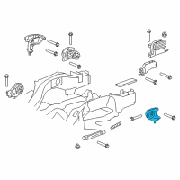 OEM Chevrolet Equinox Front Transmission Mount Diagram - 20840181