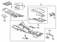 OEM Cadillac CT4 Compartment Lamp Diagram - 13519429