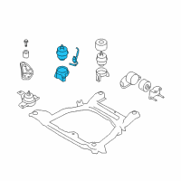 OEM Hyundai Veracruz Bracket Assembly-Roll Stopper, Front Diagram - 21910-2B500