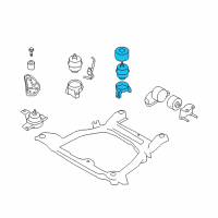 OEM Hyundai Veracruz Bracket Assembly-Roll Stopper, Rear Diagram - 21930-2B500