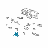 OEM 2011 Acura TSX Holder Assembly, Center (Wood Grain) Diagram - 77298-TL2-B21ZA