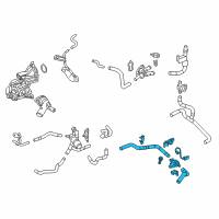 OEM 2018 Toyota Camry By-Pass Hose Diagram - 16261-F0012