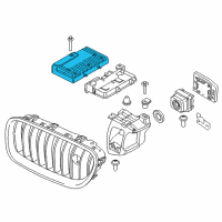 OEM 2015 BMW 528i xDrive Night Vision Camera Control Unit Diagram - 66-54-6-817-564