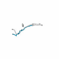 OEM 2000 Jeep Grand Cherokee Tube-Oil Cooler Diagram - 52079783AA