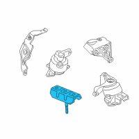 OEM Chevrolet Colorado Transmission Mount Diagram - 23386652