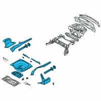 OEM 2006 BMW 650i Trunk Floor Diagram - 41-11-7-125-159