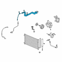 OEM 2011 Acura ZDX Pipe Assembly A, Aircon Diagram - 80321-SZN-305