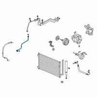 OEM 2010 Acura ZDX Pipe Assembly B, Aircon Diagram - 80322-SZN-305
