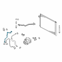 OEM BMW X5 Pressure Line, Condenser Double Pipe Diagram - 64-50-9-182-778