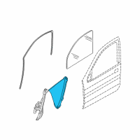 OEM 2009 BMW X6 Front Left Window Regulator Diagram - 51-33-7-197-301