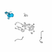 OEM 2006 Lexus GS430 Valve Set, Vacuum Control Diagram - 25804-50011