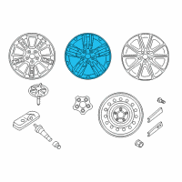OEM 2016 Kia Soul Wheel Assembly-Aluminum Diagram - 52905B2320