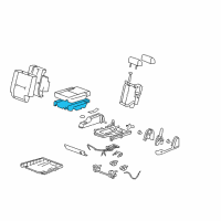 OEM 2007 Cadillac Escalade ESV Pad Asm-Rear Seat #2 Cushion Diagram - 15804536