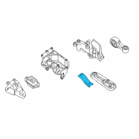 OEM 2018 Nissan Sentra Engine Mount Bracket, Rear Right Diagram - 11332-9AM0B