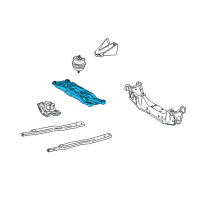 OEM 2006 Lincoln LS Support Assembly Diagram - XW4Z-6A023-BA